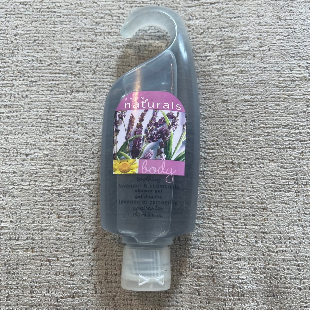 Avon Naturals Soothing Lavender Chamomile Shower‎ Gel 5oz Hanging Bottle New